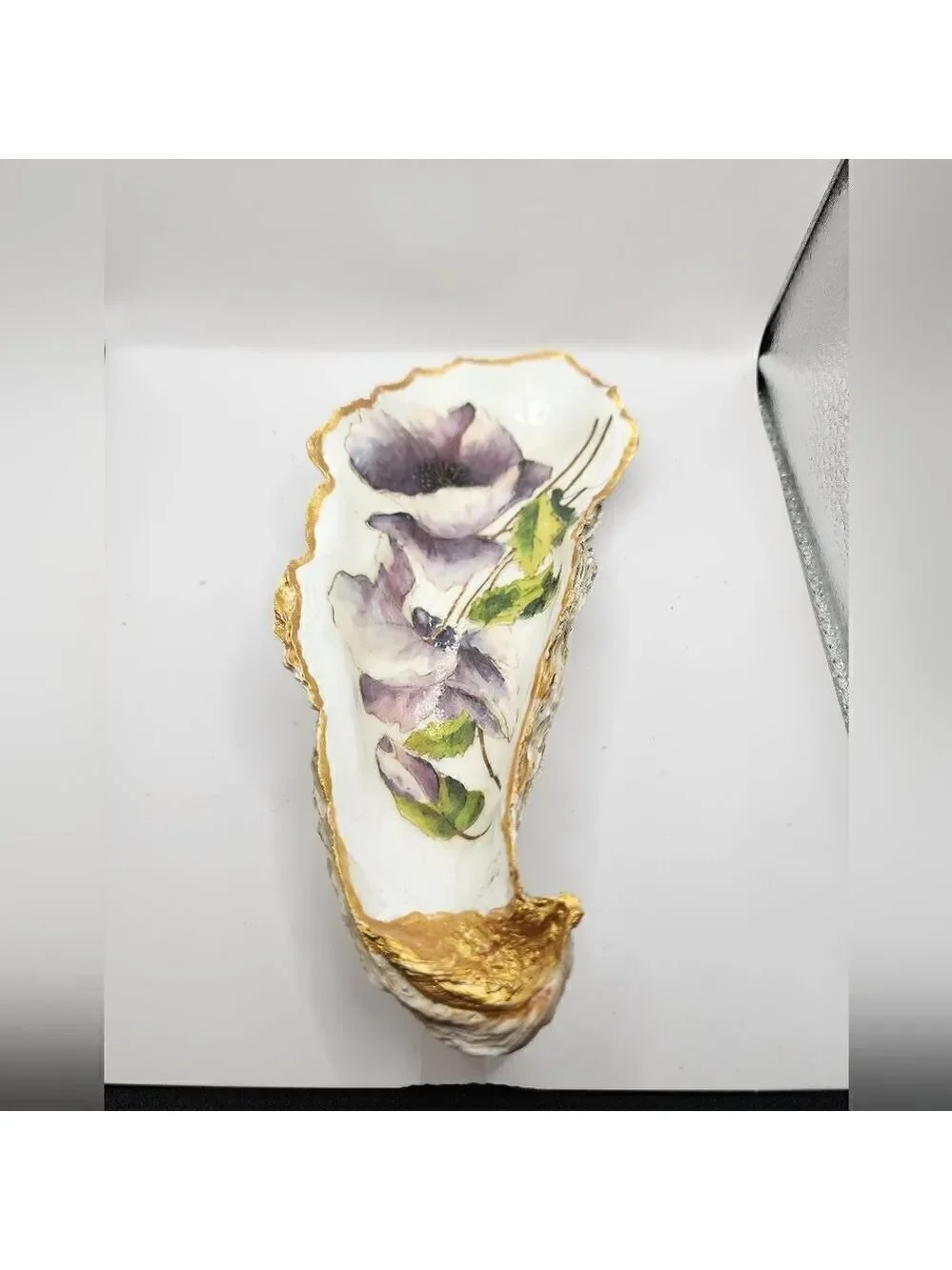 DECOUPAGE HUGE OYSTER SHELL